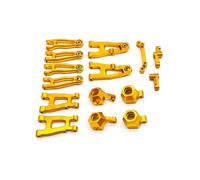RC Modelli Accessori Per SG 1603 Per SG1603 Per SG1604 UD1601 UD1602 UD1603 1/16 Anteriore E Posteriore In Metallo Braccio Oscillante Set Di Tazze Di Sterzo Parti Di Aggiornamento Per Auto RC(Yellow)