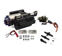 RC Modelli Accessori Per WPL Per MN B1 B14 B24 C14 C24 D90 D91 MN96 1/12 Parti Di Automobili RC Full Metal Tre Generazioni 2 Per Trasmissione Con Cambio Velocità Con Servo(Black with servo)