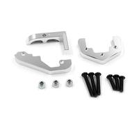 RC Modelli Parti Cambio Piastra Rinforzo Set In Alluminio Per Tamiya Ta01 Ta02 Df-01 Top Force Manta Per Ray 1/10 RC Auto Aggiornamenti Parti(Silver)
