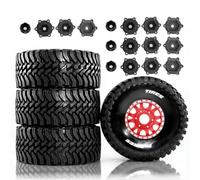 RC Modelli Parti Gomma Della Gomma 4Pz 135mm 12-14-17mm Hex Per Arrma Per Mojave Per Traxxas Per UDR 1/7-1/8 RC Per Desert Short Course Truck Auto Aggiornamenti Parti(Red)