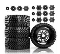 RC Modelli Parti Gomma Della Gomma 4Pz 135mm 12-14-17mm Hex Per Arrma Per Mojave Per Traxxas Per UDR 1/7-1/8 RC Per Desert Short Course Truck Auto Aggiornamenti Parti(Black)