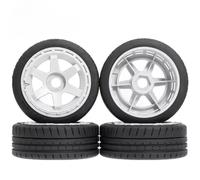 RC Modelli Parti Pneumatici In Gomma 4Pezzi 110mm 17mm Esagonale Per KM WRC Citron C3 Per MJX Per Hyper Go 7303 7304 1/7 RC Auto Per Rally Off-Road Per Buggy Parti