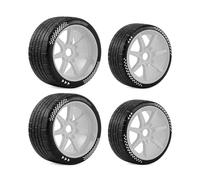 RC Modelli Ricambi Per Arrma Per Felony Per Infraction Per Limitless 6S 3S 1/7 Pneumatici In Gomma Ruote 100mm 17mm Hex On-Road RC Car High Grip(White)