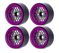 RC Modelli Ricambi Per Axial Per SCX10 Per TRX4 Per TRX6 D90 VS4-10 1/10 4 Pezzi Cerchio In Lega Di Alluminio Da 1.9 Pollici Beadlock Per Auto Cingolata RC(Gray)