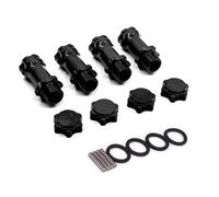 RC Modelli Ricambi Per HSP 89108 1/8 1 Set Di Esagoni Per Ruote Da 17 Mm Adattatore Montaggio Migliorato Più Lungo 30 Coprimozzo Per Scala Pezzi Ricambio Per Monster Truck(Black)