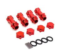 RC Modelli Ricambi Per HSP 89108 1/8 1 Set Di Esagoni Per Ruote Da 17 Mm Adattatore Montaggio Migliorato Più Lungo 30 Coprimozzo Per Scala Pezzi Ricambio Per Monster Truck(Red)