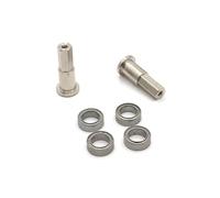 RC Modelli Ricambi Per WPL Per D12 1/10 Sostituzione Del Cuscinetto Dell'asse Dello Sterzo Anteriore Metallo Per Auto RC Accessori Per Telecomando(Silver)