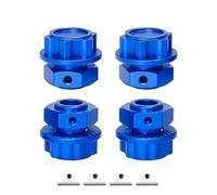 Rc Modifiche Parti Per Arrma 4S Per Kraton Per Outcast V2 Per Mojave 4S 1/10 1/8 4PCS 17 Millimetri Mozzo Ruota Esagonale RC Aggiornamento Parti Di Modificazione(Blue)