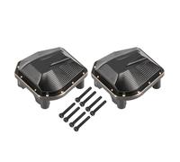 Rc Modifiche Parti Per Axial Per SCX10 PRO 4x4 Per LCG 1/10 Scala Heavy Duty Nero Copertura Diff In Ottone 33g RC Comp Crawler Per Telaio Anteriore Posteriore Aggiornamento Asse(2pcs)