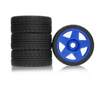 Rc Modifiche Parti Per KM Per Rally WRC Citron C3 Per MJX Per Hyper Go 7303 7304 Per Infraction 1/7 1/8 Pneumatici Cerchioni Esagonali RC Per Rally Off-Road Per Buggy(Blue)