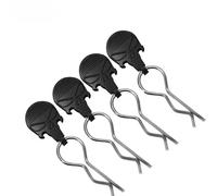Rc Modifiche Parti Per Losi Per Arrma Per Axial Per Redcat Per HPI Per HSP 1/8/10/16 10 Clip Universali Corpo RC Con Linguette R Pin Neri O Bianchi(Silver 1 8)