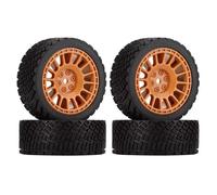 Rc Modifiche Parti Per Rolly XV02 Per TT01 Lcptg FW06 1/10 4PCS 12 Millimetri Hex 68 Millimetri Pneumatici In Gomma Wheel Rim RC Auto Aggiornamento Parti Di Modifica(Brown)