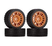 Rc Modifiche Parti Per Rolly XV02 Per TT01 Lcptg FW06 1/10 4PCS 12 Millimetri Hex 68 Millimetri RC Auto Pneumatici In Gomma Wheel Rim RC Auto Parti Riparazione(Brown)