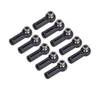 Rc Modifiche Parti Per Tamiya Per Axial Per SCX10 Per Traxxas Per TRX4 D90 1/10 Giunto Sferico Terminale Del Tirante In Metallo M4 Giunto Sferico Filettatura CW 10 Pezzi Parti Cingolati RC(Black)