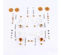 Rc Modifiche Parti Per Tamiya Per Mini 4WD 1 Set Di Aggiornamento Telaio MA/AR Compreso Kit FRP/rulli/ammortizzatore Modelli Di Auto Adatti(Yellow)