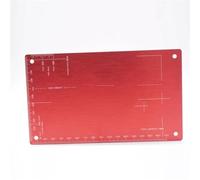 Rc Modifiche Parti Per Tamiya Per Mini Scheda Impostazione In Alluminio 94823 Piastra Ispezione Scheda Manovra Strumento 4WD Modello Auto Da Per Corsa(Red)
