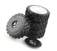 Rc Modifiche Parti Per Tamiya XV01 TA06 Per TT01 TT01E Per TT02 Per TT02B PTG-2 1/10 RC Per Auto Per Corsa 4 Pz 72mm Pneumatico In Gomma Ruota Pneumatico Aggiornamenti Parti Accessori(Black)