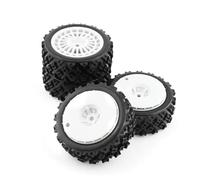 Rc Modifiche Parti Per Tamiya XV01 TA06 Per TT01 TT01E Per TT02 Per TT02B PTG-2 1/10 RC Per Auto Per Corsa 4 Pz 72mm Pneumatico In Gomma Ruota Pneumatico Aggiornamenti Parti Accessori(White)