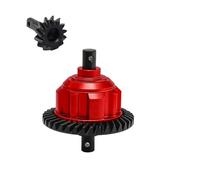 Rc Modifiche Parti Per Traxxas Per Maxx Per Slash Per UDR Per WideMaxx 1/10 1/8 Set Completo Anteriore Posteriore Centro Differenziale In Metallo 37T 13T Ingranaggi In Acciaio(Front red)