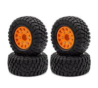 Rc Modifiche Parti Per Traxxas Per Slash Per Huanqi 727 Vika 112mm Pneumatico 1/8 1/10 Rc Auto Per Model Breve Scheda Generale Pneumatico Stradale Aggiornamento Adattatore 12mm/14/17mm(Orange)