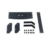 Rc Modifiche Parti Per Wltoys 244016 Per Losi Micro-B Metallo CVD Diff Cup Braccio Di Sospensione Ruota Esagonale Supporto Motore Cambio RC Auto Parti Aggiornamento Accessori(Tail Wing)