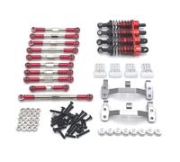 Rc Modifiche Parti Per WPL C14 C24 Per JJRC FY 1/16 Per Henglong Auto Telecomandata Kit Di Parti Guarnizione Dell'ammortizzatore Del Sedile In Metallo Per Aggiornamento Barra Trazione In(Red)