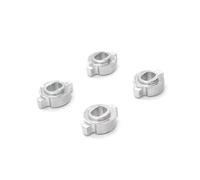 Rc Modifiche Parti Per ZERO-Z Per Kyosho Per MINI-Z MR-03 1/28 4 Pezzi Adattatore Di Cambio Del Legame Metallico RC Car Mozzo Ruota Modifica Per AWD(Silver)