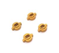 Rc Modifiche Parti Per ZERO-Z Per Kyosho Per MINI-Z MR-03 1/28 4 Pezzi Adattatore Di Cambio Del Legame Metallico RC Car Mozzo Ruota Modifica Per AWD(Yellow)