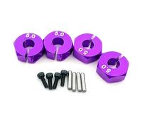RC Modifiche Ricambi Per HSP Per HPI Per Tamiya Per Traxxas Per Slash Per Redcat Per Sakura Adattatore Mozzo Esagonale Ruote 5/6/7mm 1/10 Mozzi Trasmissione 12mm Camion Cingolati RC(5mm Purple)