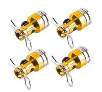 RC Modifiche Ricambi Per Traxxas Per HSP Per Sakura Per Redcat 1/10 4 Pezzi Stealth Corpo Invisibile Post Mount Contatto Shell Colonna + Pinze RC Drift Car(Yellow)