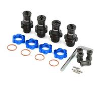 RC Modifiche Ricambi Per Traxxas Per Slash 2WD Per Rustler Per Stampede Per Bandit 4WD Adattatore Per Mozzo Esagonale Per Ruota Scanalata Estesa In Metallo Da 17 Mm Ricambi Auto RC(Blue)