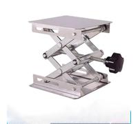 RC Modifiche Ricambi Tavolo Elevatore Piastra Laboratorio Jack Forbice Supporto Piattaforma Router Banco Lavoro Tavolo Lavorazione Legno Ascensore Laboratorio Strumenti Carpenteria(Silver-100X100MM)