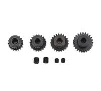 RC Motor Gear Sets 17T - 23T | Steel Pinion Gears for 1/10 RC Cars | Fits Traxxas/Axial/ZD Racing | 4 Gear Ratios + Screws