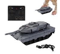 RC Panzer - serbatoio controllato a distanza per bambini e adulti | Giocattolo militare con telecomando | Tank RC realistico con suono e luce | Giocattolo all'aperto per ragazzi | Tank da combattiment