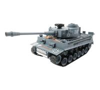 RC Panzer Tiger I grigio scala 1:18 con funzione di tiro, fumo, suono, lampad...