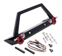 RC Paraurti Compatibile Con Axial Per SCX10 II III PRO Per Traxxas Per TRX4 1/10 RC Crawler Paraurti Anteriore In Metallo Luci Lampada Aggiornamenti Parti Accessori