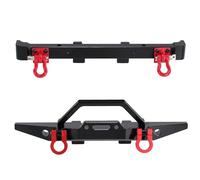 Rc Paraurti Supporto Anteriore Paraurti Posteriore Metallo Per MN Per MN128 Per Wrangler 1/12 Barra Protezione Con Fibbia RC Auto Parti Aggiornamento Modificato
