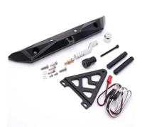 Rc Paraurti Supporto Per Axial Per SCX10 II Per Traxxas Per TRX4 1/10 Paraurti Posteriore Alluminio Con Ruota Scorta Cremagliera RC Crawler Automobili Aggiornamenti Componenti