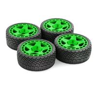 RC Parti Per Arrma Per WRC Per KM Citroën C3 Feishen Per Mustang CNE 1/7 1/8 Ruote Pneumatici Set 17mm/14mm Hex W197 Rc Accessori Di Aggiornamento(Green)
