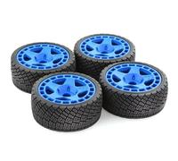 RC Parti Per Arrma Per WRC Per KM Citroën C3 Feishen Per Mustang CNE 1/7 1/8 Ruote Pneumatici Set 17mm/14mm Hex W197 Rc Accessori Di Aggiornamento(Blue)