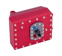 RC Parti Per Axial Per Capra 1.9UTB 1/10 RC Camion Per Parte Del Telaio In Lega Di Alluminio Bilancia Cella Ricevitore Box Simulato Per Il Serbatoio 59 * 46.5 * 37mm(Red)