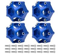 RC Parti Per Pro-Line Per Racing PRO633701 PL28 MX28 1/10 4 Pezzi Alluminio 6x30 A 12mm Adattatore Esagonale RC Riparazione Auto Modifica Parti Aggiornamento(Blue)