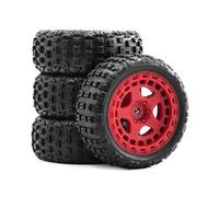 Rc Parti Ricambio Per Arrma 2S Per Typhon Per Grom ARA2106 1/18 Little Typhoon Per Thunder God Ruota Per Rock Tire W215 Aggiornamento Per Auto RC Fuoristrada(Red)