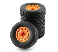 Rc Parti Ricambio Per HSP Per Sonic 94102 GT LC Per Racing PTG-2 Per Tamiya Per TT02 1/8 1/10 4 Pezzi Pneumatici In Gomma Auto RC Ruote Auto Da Per Strada RC(A ORANGE)