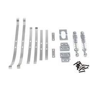 Rc Parti Ricambio Per MN82 LC79 1/12 Metallo Assale Posteriore Ammortizzatore Per Balestre E Fisso Il Sedile Kit Staffa Montaggio RC Auto Riparazione Modificare Parti(Silver)