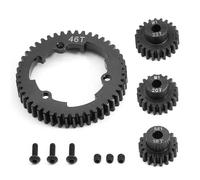 Rc Parti Ricambio Per Traxxas Per X-Maxx 1/10 Per E-Revo 2.0 Per VXL Per Maxx 1/5 4 Pezzi Acciaio 46T+18T+20T+22T Aggiornamenti(46T)