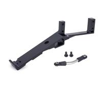 RC Performance Alluminio 2 in 1 Supporto Servo Montaggio Vassoio Batteria con Link Sterzo per 1/10 RC Axial Capra Axle Parti di Aggiornamento (nero)