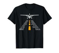 RC Plane Pilot Airport Runway Phonetic Alphabet Small Plane Maglietta