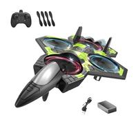RC Plane, Remote Control Airplane, 2.4GHz Aerobatic Aircraft 8.07x5.12x1.77 inches, One-Key Stunt Roll, Lightweight Durable Foam Build, Outdoor Flying Toy for Yard, Park, Playground, Beginners