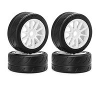 RC Pneumatici Auto Per ARRMA Per Infraction 6S F1 Per Limitless Fireteam Per FELONY 1/7 1/8 Su Ruote Per Strada Pneumatico Drift Off Veicoli Cingolati Camion(White)